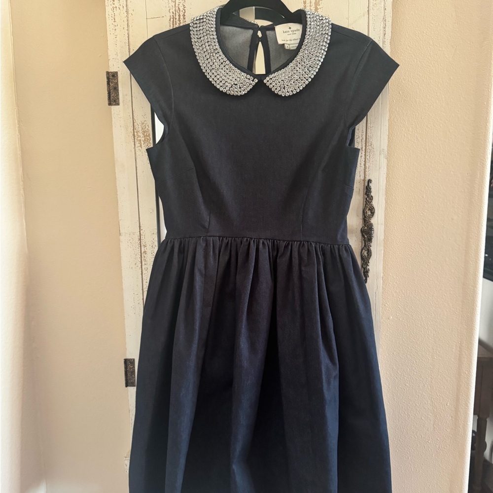 Kate Spade Denim Rhinestone Dress